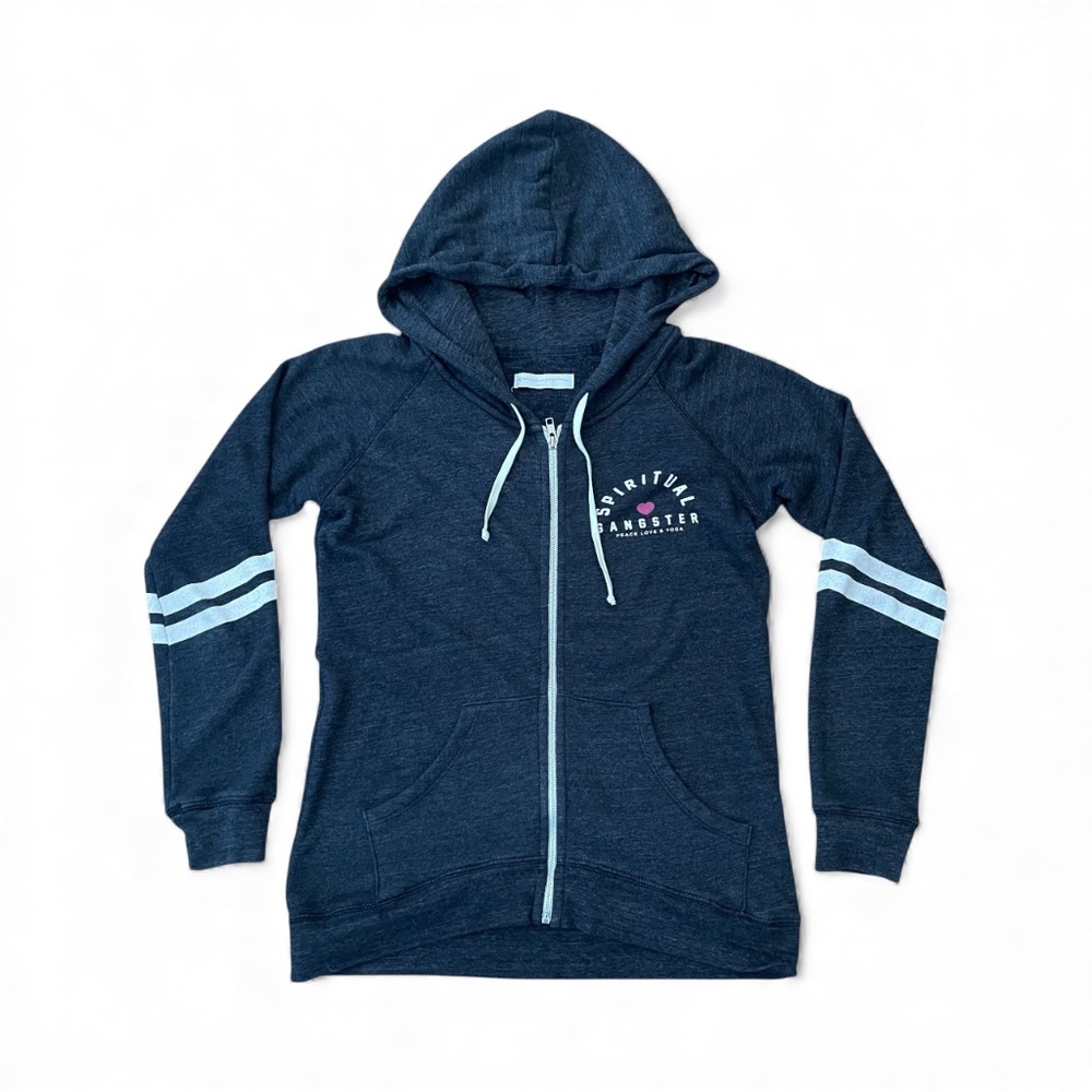 Spiritual Gangster - Women's Peace Love & Yoga Zip Up Hoodie - Picture 1 of 8